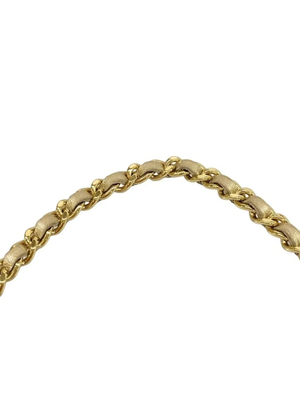 Chanel Wallet Gold Chain Wave Stitch Shoulder